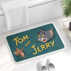 Tom&Jerry Bathroom Water-absorbent Thick Mats Bathroom Foot Mats Household Toilet Doorway Mats 01