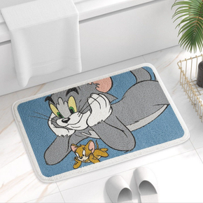 Tom&Jerry Bathroom Water-absorbent Thick Mats Bathroom Foot Mats Household Toilet Doorway Mats 05