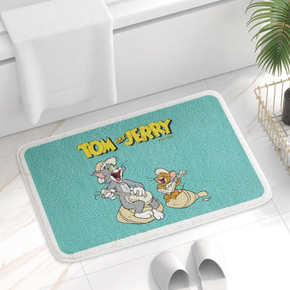 Tom&Jerry Bathroom Water-absorbent Thick Mats Bathroom Foot Mats Household Toilet Doorway Mats 10