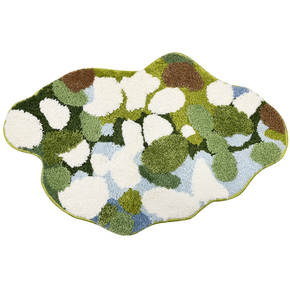 Green Moss Thicked Patterned Entryway Doormat Rugs Kitchen Bathroom Anti-slip Mats02