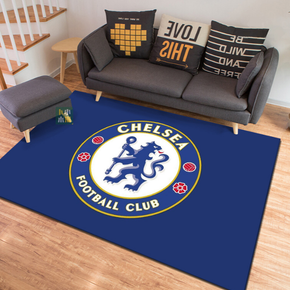 Chelsea FC® Logo - Football Blue Mats For Bedroom Children's Room Sofa Mat Easy Care Floor Mats