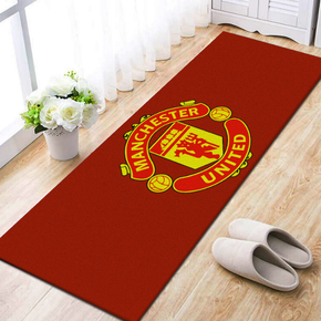 MANCHESTER FC® Logo - Football RED Mats For Bedroom Children's Room Sofa Mat Easy Care Floor Mats