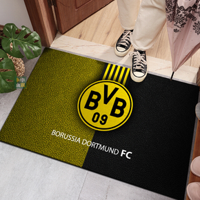 Borussia Dortmund® Logo - Football RED Mats For Bedroom Children's Room Sofa Mat Easy Care Floor Mats