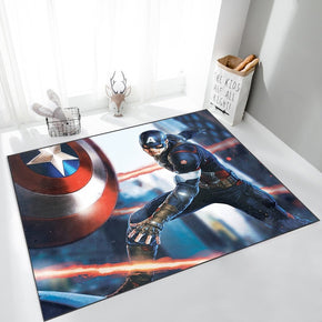 Marvel Universe Captain America Mats For Bedroom Children's Room Sofa Mat Easy Care Floor Mats 01