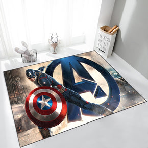 Marvel Universe Captain America Mats For Bedroom Children's Room Sofa Mat Easy Care Floor Mats 02