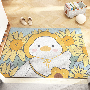 Cute Duck Pets Welcome to My Home Durable Non-slip Mats Cartoon Doormat