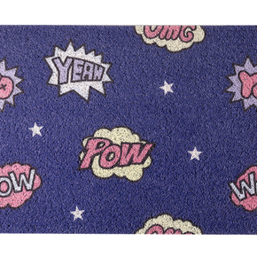 Cute Colorful Hello Pow Durable Non-slip Mats Cartoon Doormat