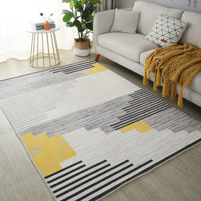 Gradient Simple Lines Rugs Faux Cashmere Carpets for Office Living Room Dining Room Bedroom Hall 02