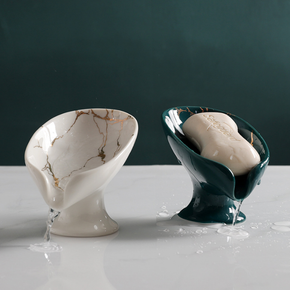 Ceramic Marble Pattern Soap Dish Soap Holder