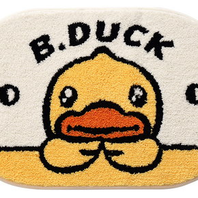 B.duck Bathroom Water-absorbent Thick Flocked Mats Bathroom Foot Mats Household Toilet Doorway Mats 07