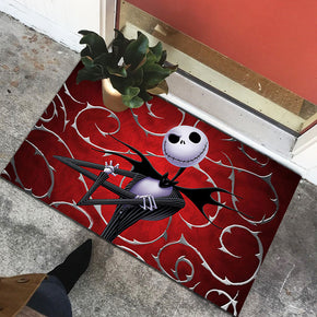 Clown Halloween Doormat Skeleton Grimace Floor Mat Bathroom Mat 03