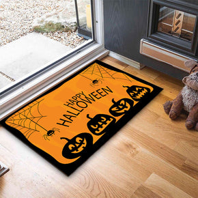 Halloween Funny Ghost Face Cartoon Pumpkin Footbed Home Anti-slip Carpet 03