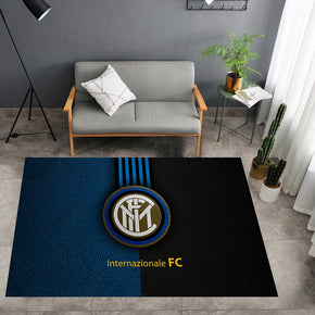 F.C. Internazionale Milano Logo - Football Mats For Bedroom Children's Room Sofa Mat Easy Care Floor Mats