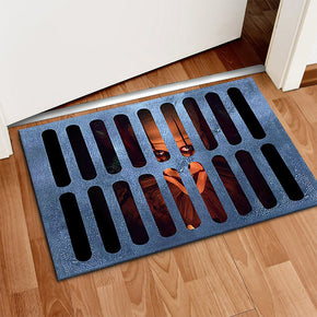 Clown Halloween Doormat Skeleton Grimace Floor Mat Bathroom Mat 23
