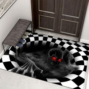 Clown Halloween Doormat Skeleton Grimace Floor Mat Bathroom Mat 30