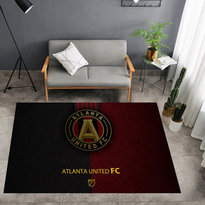 Atalanta United Logo - Football Mats For Bedroom Children's Room Sofa Mat Easy Care Floor Mats