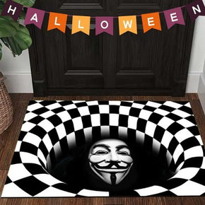 Clown Halloween Doormat Skeleton Grimace Floor Mat Bathroom Mat 33