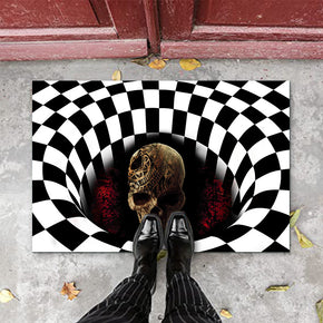 Clown Halloween Doormat Skeleton Grimace Floor Mat Bathroom Mat 36
