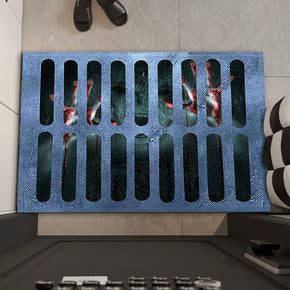 Clown Halloween Doormat Skeleton Grimace Floor Mat Bathroom Mat 44
