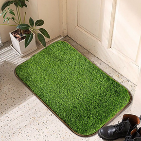 Simulation Lawn Artificial Grass Carpet Bath Mats Absorbent Non-Slip Bathroom Rugs
