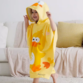 Comfortable Skin-friendly Lovely Yellow Chicken Bathrobe Baby Children's Towels