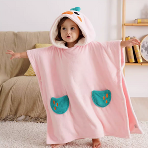 Comfortable Skin-friendly Lovely Pink Bathrobe Baby Children's Towels