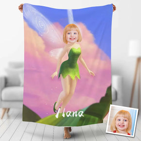 Custom Photo Blankets Personalized Photo Fleece Blanket Painting Style Blanket-Princess22