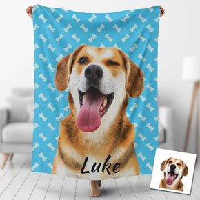 Custom Photo Blankets Personalized Photo Fleece Blanket Painting Style Blanket-For Pet 12