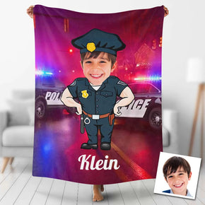 Custom Photo Blankets Personalized Photo Fleece Blanket Painting Style Blanket-Professional Outfit 05