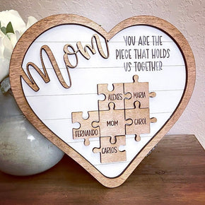 Family Love: Customized Mum's Jigsaw Puzzle Frame