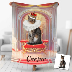Custom Photo Blankets Personalized Photo Fleece Blanket Painting Style Blanket-For Pet 26