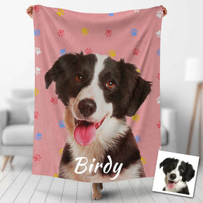 Custom Photo Blankets Personalized Photo Fleece Blanket Painting Style Blanket-For Pet 20