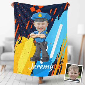 Custom Photo Blankets Personalized Photo Fleece Blanket Painting Style Blanket-Professional Outfit 04
