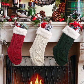 Cute Christmas Socks Candy Pockets, Christmas Decorations Party Decorations