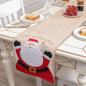 Cute Santa Tablecloth Table Decorations Winter Home Decor