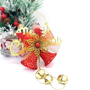 Christmas Decoration with Bow Bells For Festivals and Parties