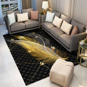 Gorgeous Feathers Patterns Modern Rug For Bedroom Living Room Sofa Rugs Floor Mat 16