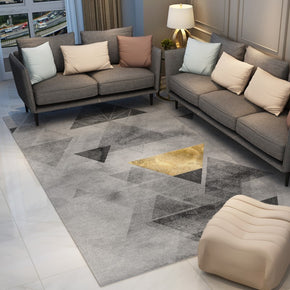 Grey line Geometric Gradient Modern Simple Rugs for Living Room Dining Room Bedroom Hall Office