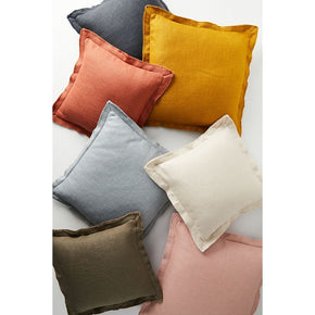 Multi-colored Cute Luxe Linen Blend Decorative Pillow