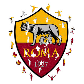 AS Roma® Logo - Official Wooden Puzzle