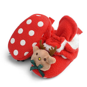 Baby Christmas Cotton Shoes Soft-soled Toddler Shoes