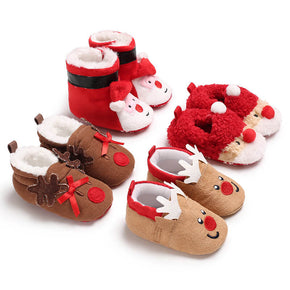 Christmas Baby Warm Boots Soft Boots Slippers