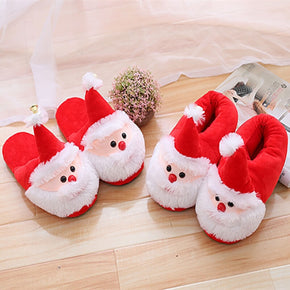Santa Claus Doll Couples Warm Slippers