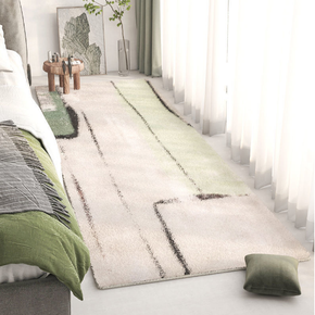 Green Living Room Shaggy Rug Light Luxury Lambswool Bedroom Sofa Coffee Table Rug Floating Window Mat 03
