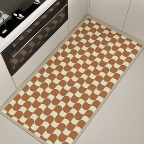 Scrubbable Kitchen Floor Mats Waterproof, Grease-proof and Non-slip PVC Foot Mats For Dirt-resistant Carpets 04