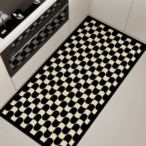 Scrubbable Kitchen Floor Mats Waterproof, Grease-proof and Non-slip PVC Foot Mats For Dirt-resistant Carpets 05