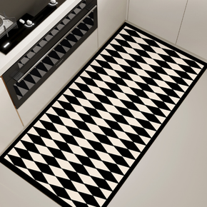 Scrubbable Kitchen Floor Mats Waterproof, Grease-proof and Non-slip PVC Foot Mats For Dirt-resistant Carpets 06