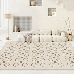 Cream-style Sofa Coffee Table Bedroom Floor Mats Thickened Water Absorbent Faux Cashmere Rug 06