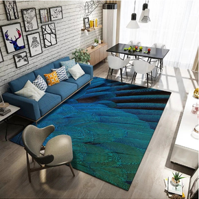Peacock Feather Patterns Creative Carpets For Dining Room Bedroom Living Room