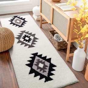 Bohemian Style Super Soft Flocked Bath Mat Absorbent And Non-slip Bathroom Rugs